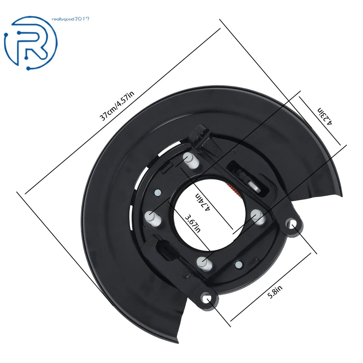 Parking Brake Assembly for Ford F-250 Excursion (2000–2005) LH/RH w/Backing Plate