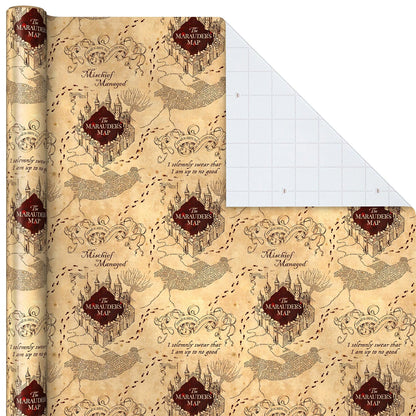 3-Pack Harry Potter Wrapping Paper with Cut Lines (60 sq. ft. total)