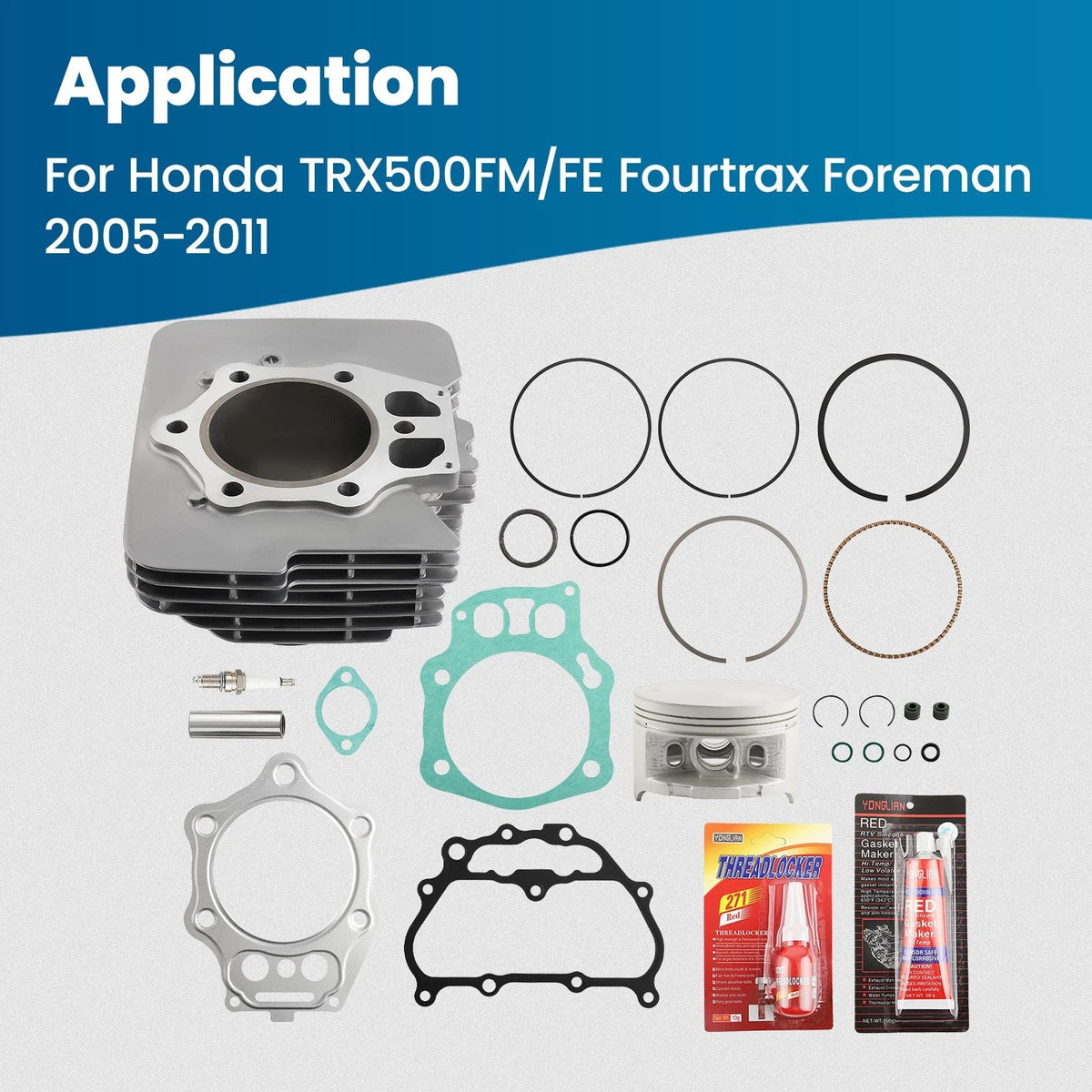 Cylinder Piston Top End Kit for Honda TRX500FM/FE Foreman 500 (2005–2011)