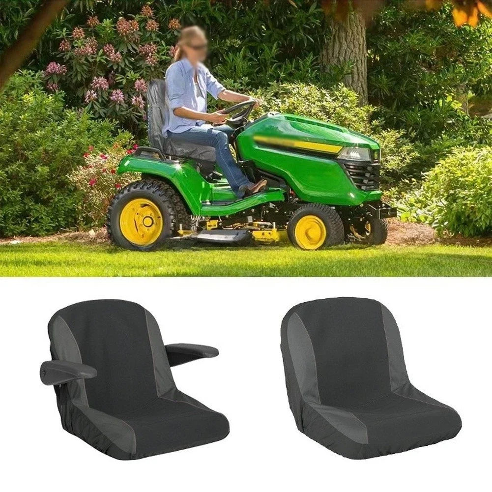 Outdoor Seat Cover for Lawn Mowers Tractors ATVs Black M/L Size