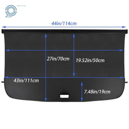 Cargo Cover for Audi Q5 (2010–2018) - Black Luggage Security Shade