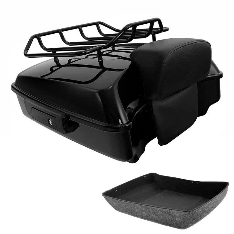 Chopped Trunk Luggage Backrest Rack for Harley Touring Road Glide (2014–2026)