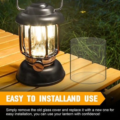 Lantern Glass Replacement for Coleman Globe (4.1 inches, Transparent)