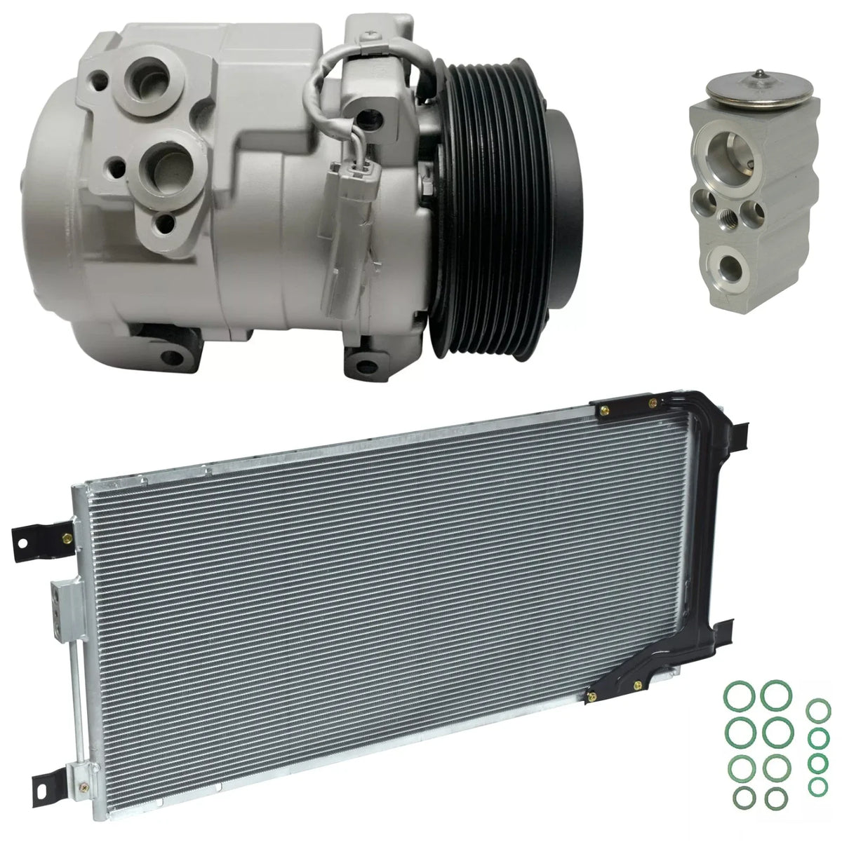 AC Compressor Kit with Condenser for Ram 4500 6.7L Turbo (2019–2024)