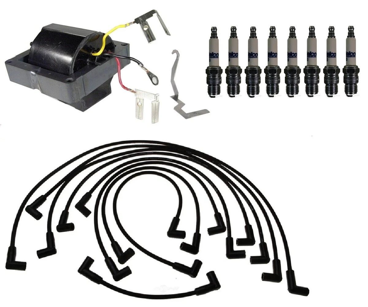Ignition Wires & Spark Plugs Kit for Chevy K20, Suburban, C20 (1973–1991)