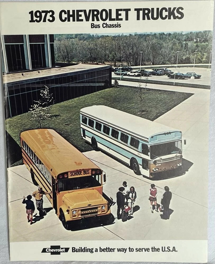 Sales Brochure for Chevrolet Trucks Bus Chassis Series 60 and 80 (1973)