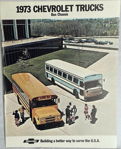 Sales Brochure for Chevrolet Trucks Bus Chassis Series 60 and 80 (1973)