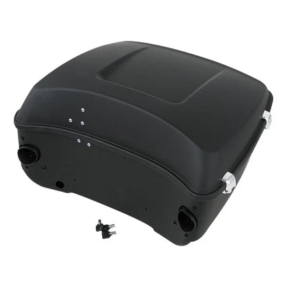 Matte Black Trunk Backrest Pad Speakers for Harley Touring (2014–2023)