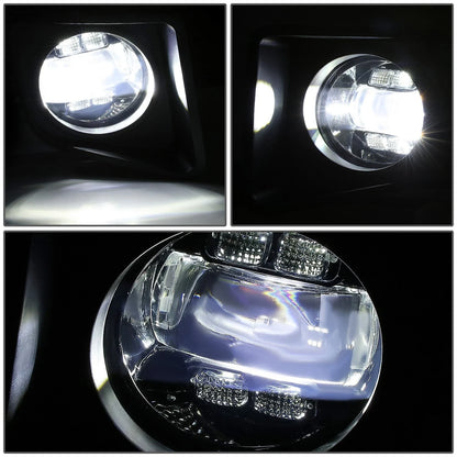LED Projector Fog Lights for Toyota Tundra (2014–2021) - Smoked Lens, Switch, Bezels