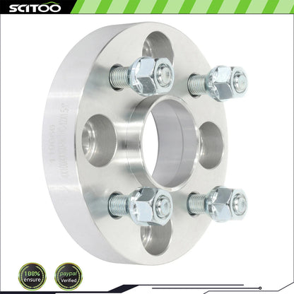 Set of 4 Wheel Spacers 1" 4x100 12x1.5 for Honda Civic, Fit, Mitsubishi Mirage, Lancer