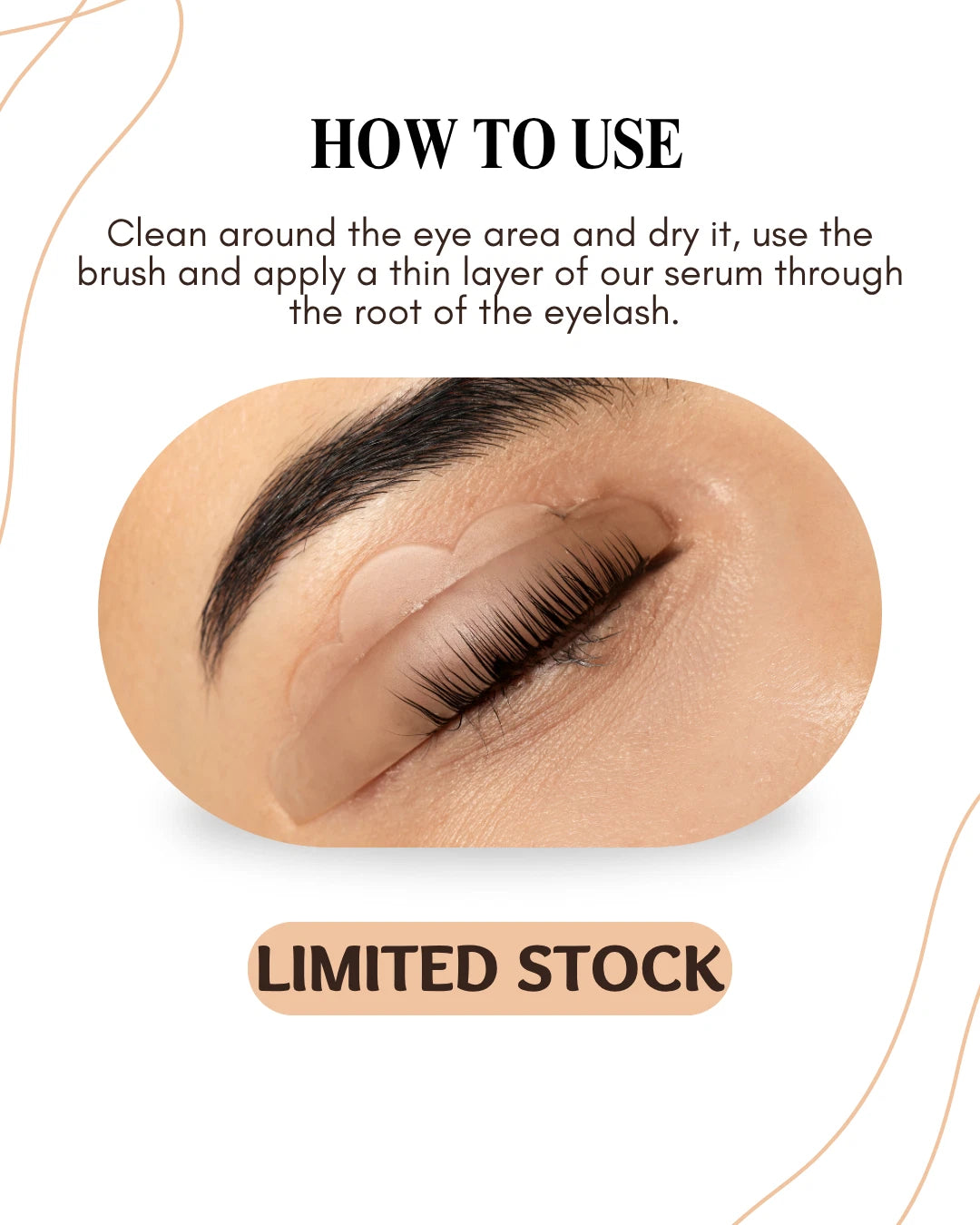 Natural Eyelash Growth Serum for Lash Enhancement (3ml)