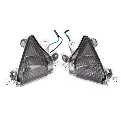 Front Turn Signal Smoke Lens Cover for Kawasaki Ninja ZX10R (2004–2005) Pair