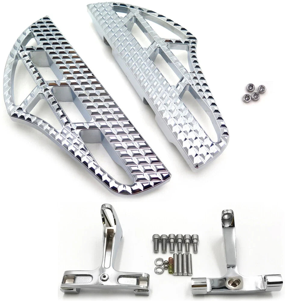 Shark Fin Dominator Leaf Passenger Footboard Kit for Harley Touring (1993–Present)