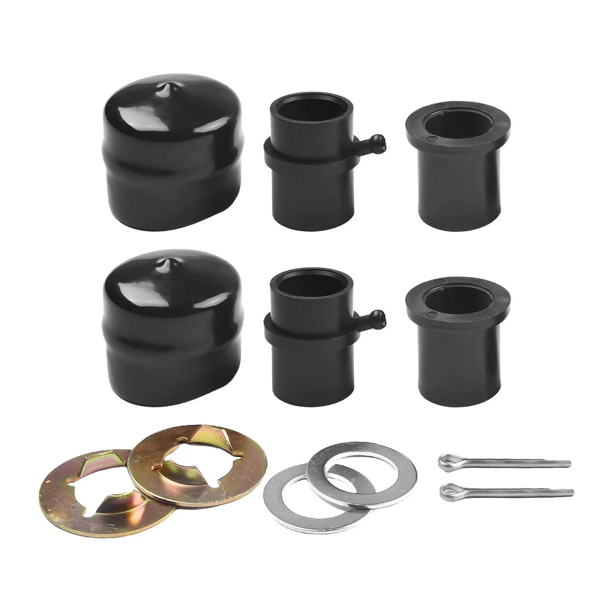 Front Wheel Bearing Rebuild Kit for Lawn Equipment (Metal, Rubber)