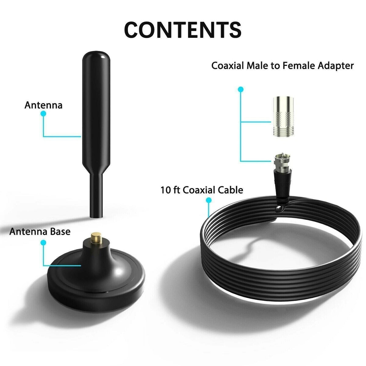 Digital TV Antenna for Indoor HDTV (4K HD 1080P)