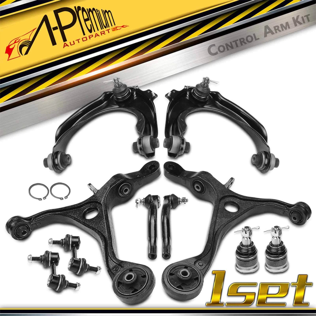 Set of 10 Front Control Arm Sway Bar Link Tie Rod for Honda Accord Acura TSX (2003–2008)