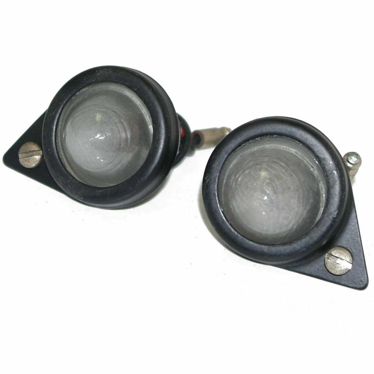 Frosted Pilot Light 12V with Black Rims & 2W Bulb for Royal Enfield Bullet