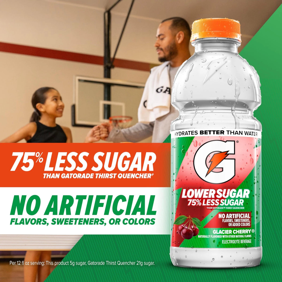 Pack of 6 Gatorade Lower Sugar Electrolyte 20 Fl Oz - Rain Berry