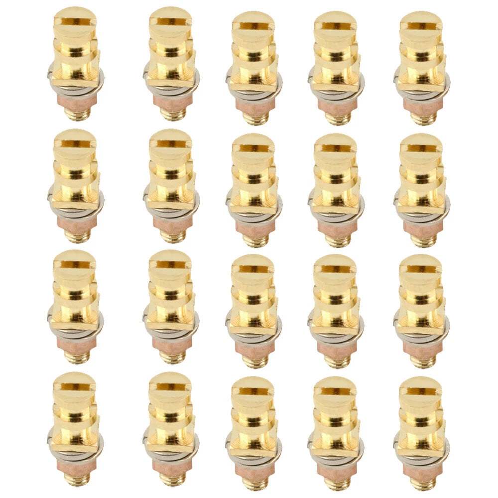 20PCS Turret Tag Strip Terminal Lug Board Gold Plated for Vintage Tube Amplifier