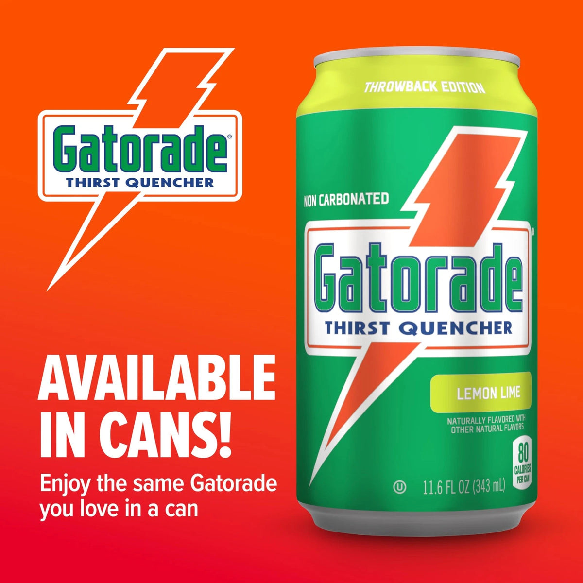 Set of 18 Gatorade Thirst Quencher Lemon-Lime 12 Fl Oz Cans