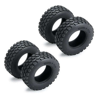 Set of 4 Rubber Tires for Tamiya 1/14 RC Tractor Truck
