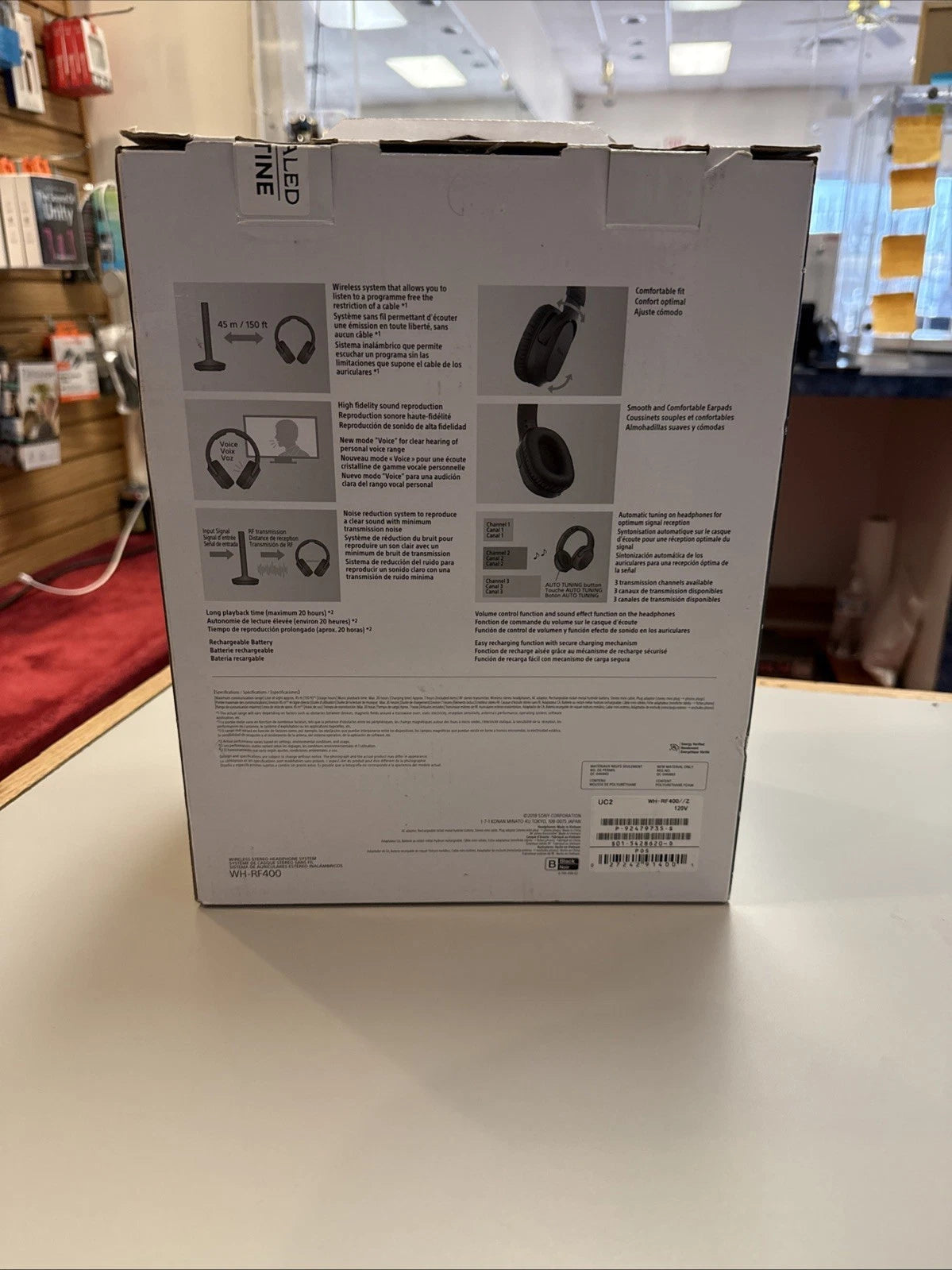 Sony RF400 Wireless Headphones for Home Theater (No specific years/models)