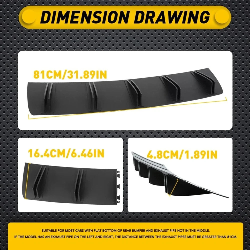Rear Diffuser Fins for Cadillac CTS XTS ATS CT4 CT5 (2014–2023)