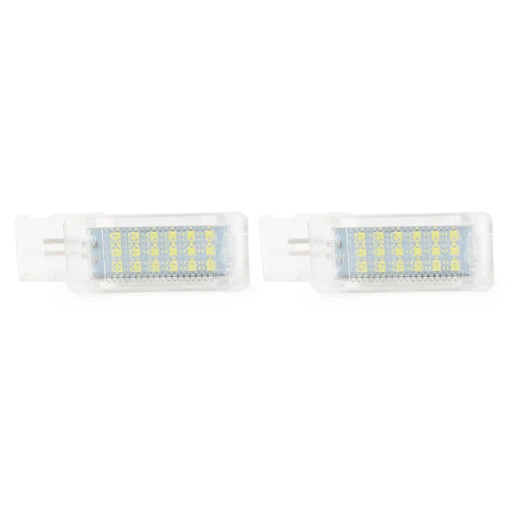 2X White LED Footwell Light Lamp for VW Skoda Passat Jetta
