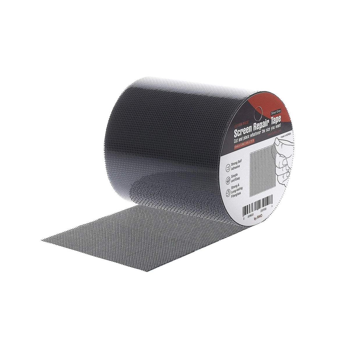 Extra Wide Screen Repair Tape for Automotive Use (4in x 15FT) Gray