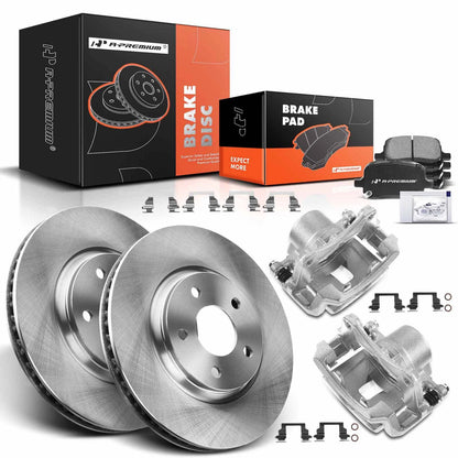 A-Premium 2X Front Brake Rotor & Pad Set for Chevrolet Cobalt (2005–2010)