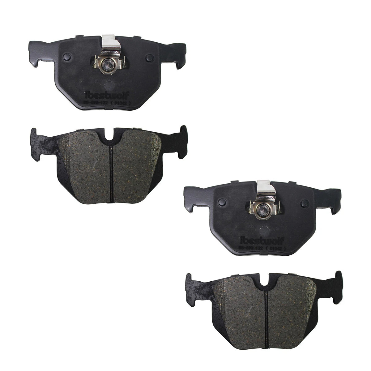 Set of 4 Rear Ceramic Brake Pads for BMW 525i 525xi 528i X5 X6 (D1042, P-1042)