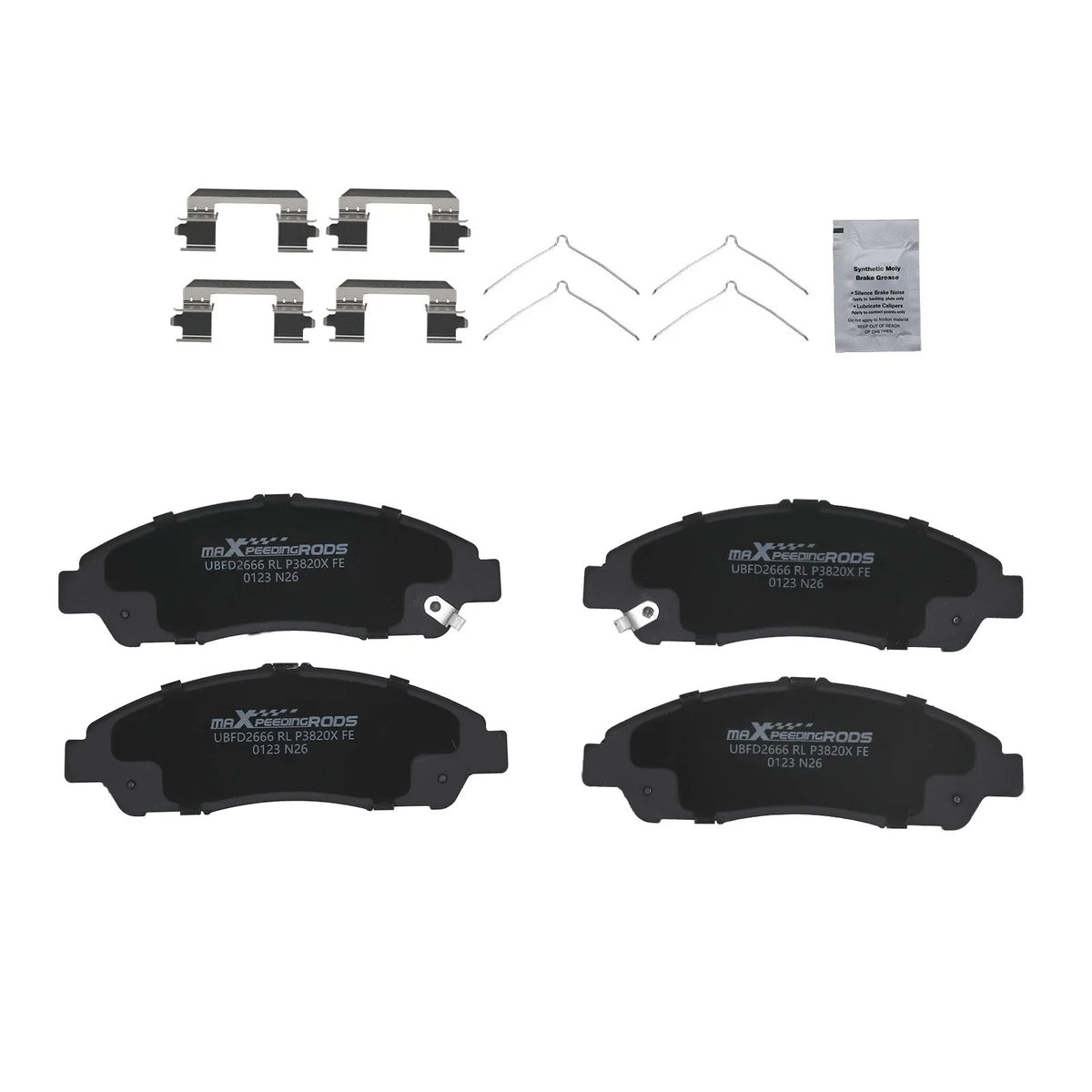 Front Brake Pads Kit D1896 for GMC Acadia/Cadillac XT5 XT6/Chevy Blazer Traverse