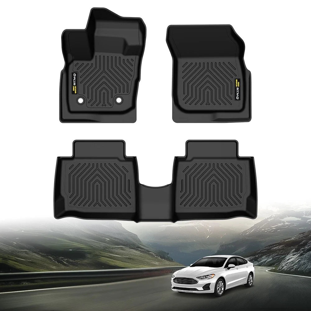 Set of 4 All-Weather TPE Floor Mats for Ford Fusion (2017–2020)
