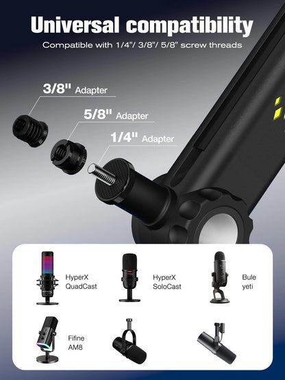 Adjustable RGB Mic Arm for Universal Use (2010–2023)