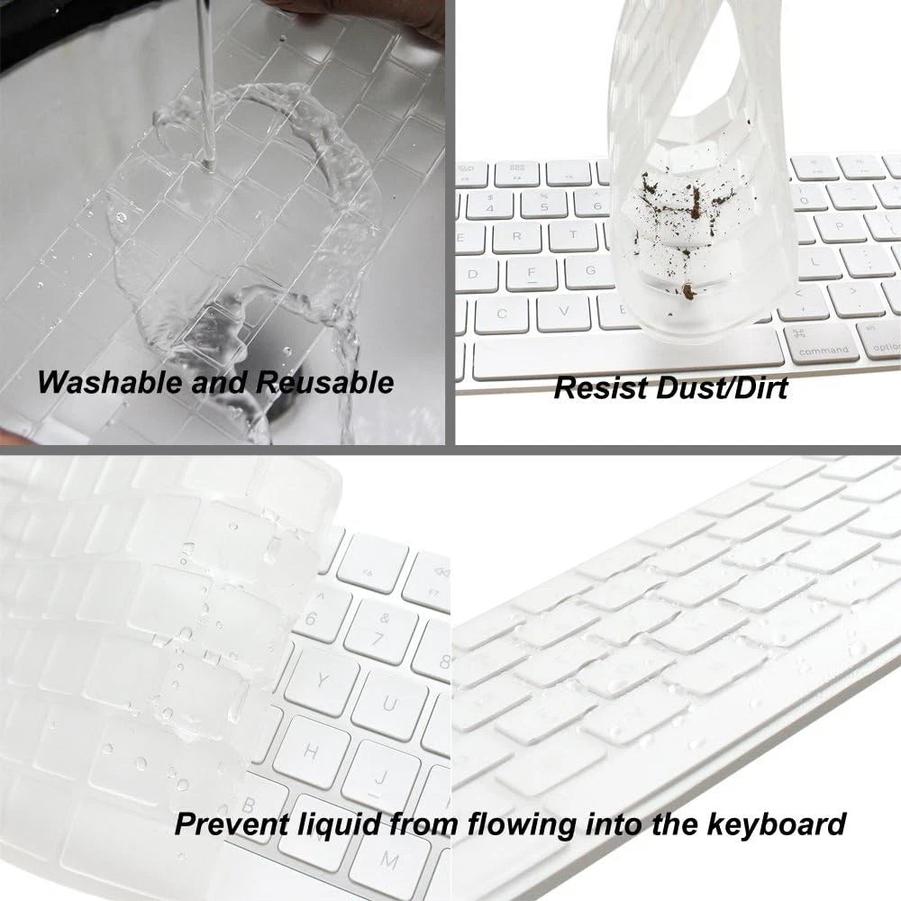 Ultra Thin Silicone Keyboard Protector Cover for Transparent (2019–2023)