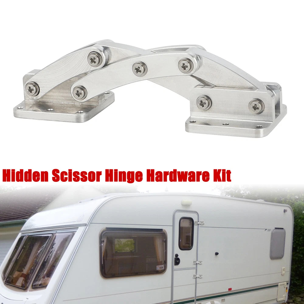 Adjustable Extended 90° Hidden Scissor Hinge Hardware Kit for