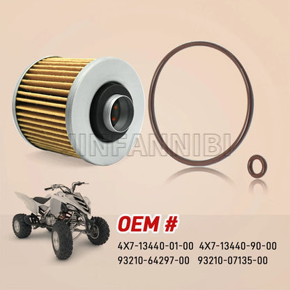 Oil Filter & O-Ring Kit for Yamaha XT500 TT500 (1976–1981) 4X7-13440-01-00