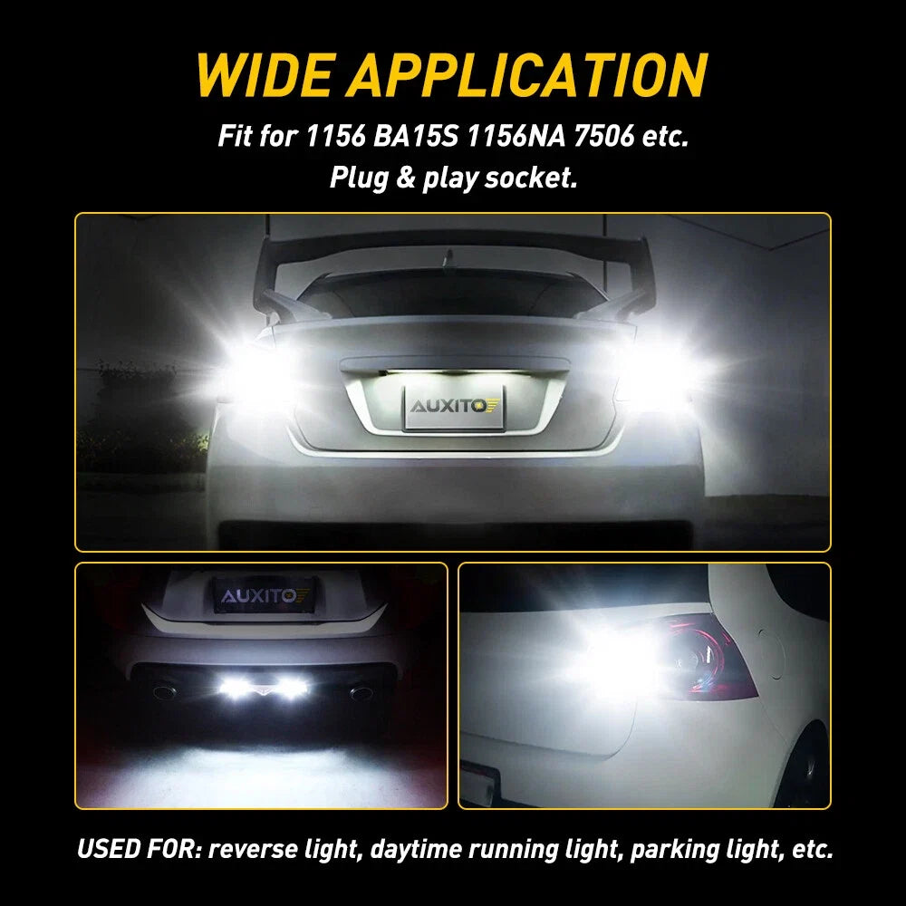 2X LED Turn Signal Parking Light Bulbs for AUXITO (7443, 1156, 3157)