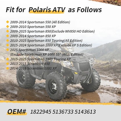 Front Left Steering Knuckle & Bearing Kit for Polaris Sportsman 550 850 1000 XP (2008–2023)