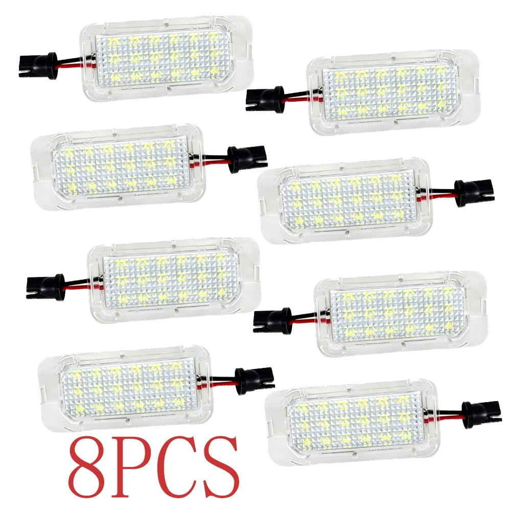 Set of 2 White 18-SMD LED License Plate Lights for Ford Escape Expedition Fusion