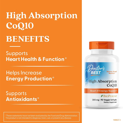 CoQ10 300mg for Doctor's Best (90 Count)