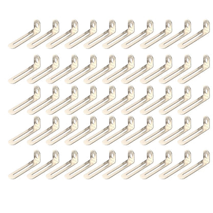 50PCS Rounded Corner Furniture Brackets 72.5mm x 24mm x 15mm Steel