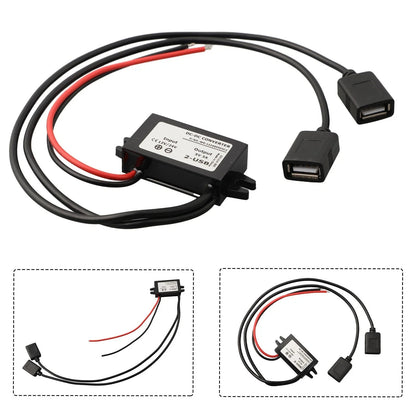 5V DC 3A USB Power Converter (2 Ports) 632714mm