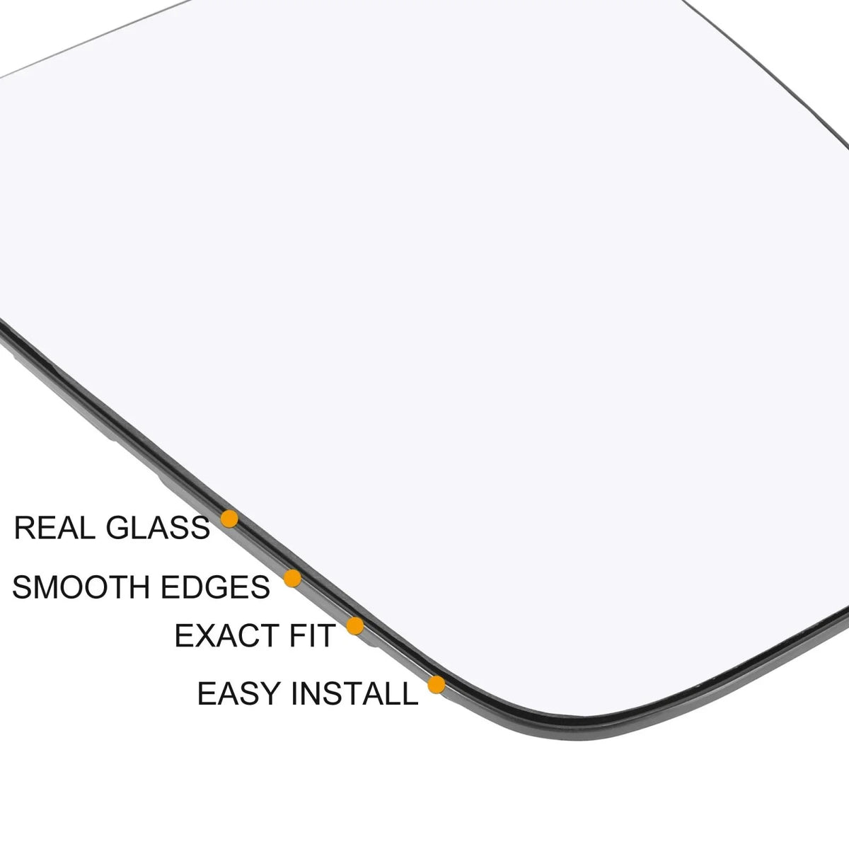 Heated Rearview Right Side Mirror Glass w/ Backing Plate for Ford Transit (2015–2020)