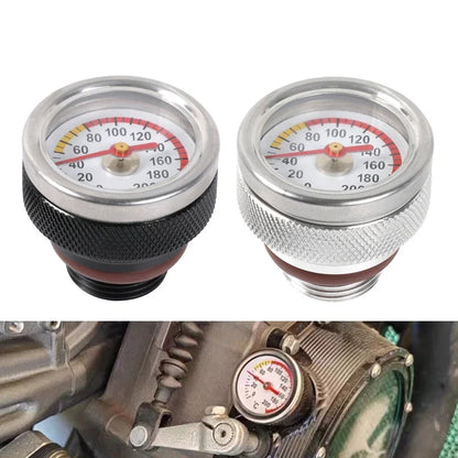 M20x1.5 Oil Temperature Gauge Filler Cap for Motorcycle (0-200 Celsius)