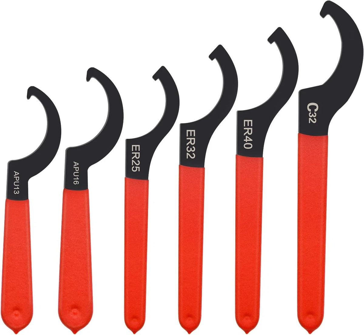 6X Coilover Spanner Wrench Set for Automotive Suspension