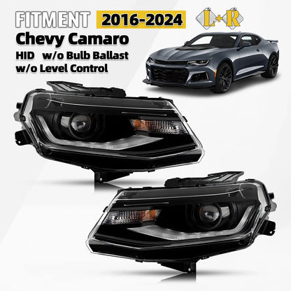 HID Xenon Headlights for Chevy Camaro (2016–2024) L+R Pair