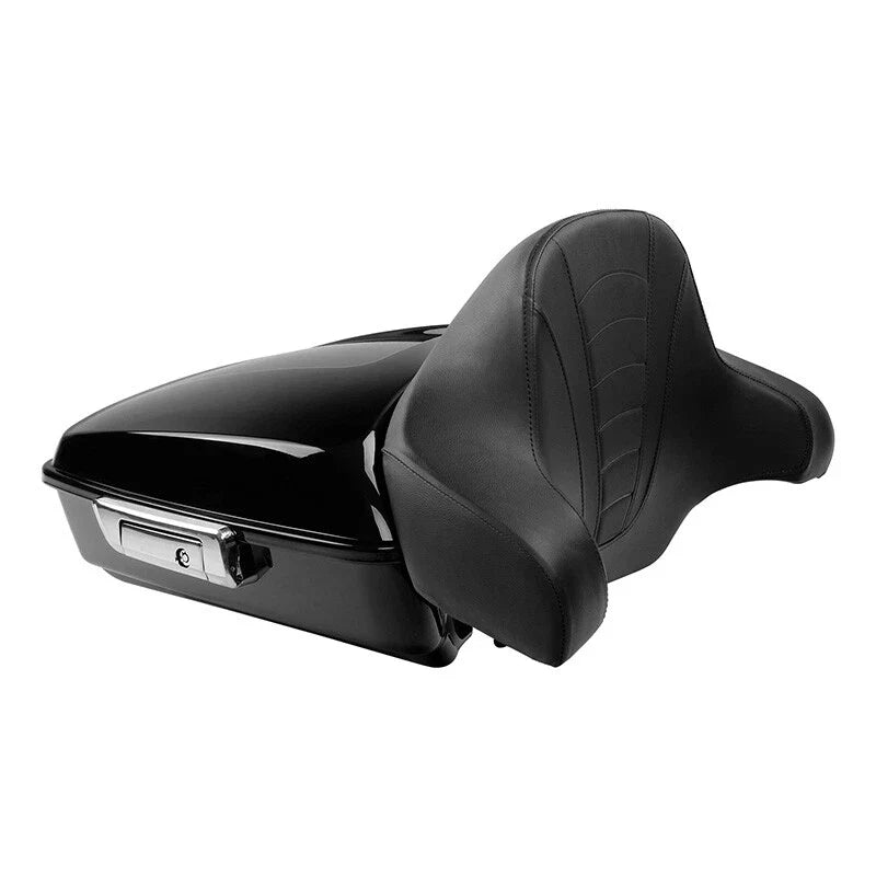 Chopped Trunk Backrest Chrome Mount Rack for Harley Touring Road Glide (2014–2026)