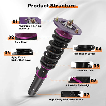 Coilovers for BMW E46 320i 325i 330i (2001–2005) - Struts Suspension Kit
