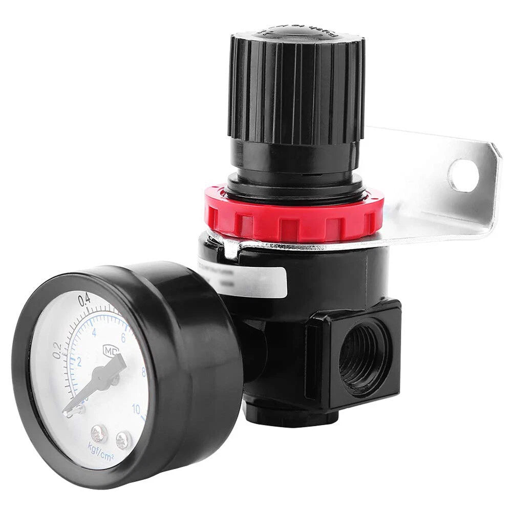6PC Air Compressor Pressure Regulator with Gauge, 1/4" NPT Ports